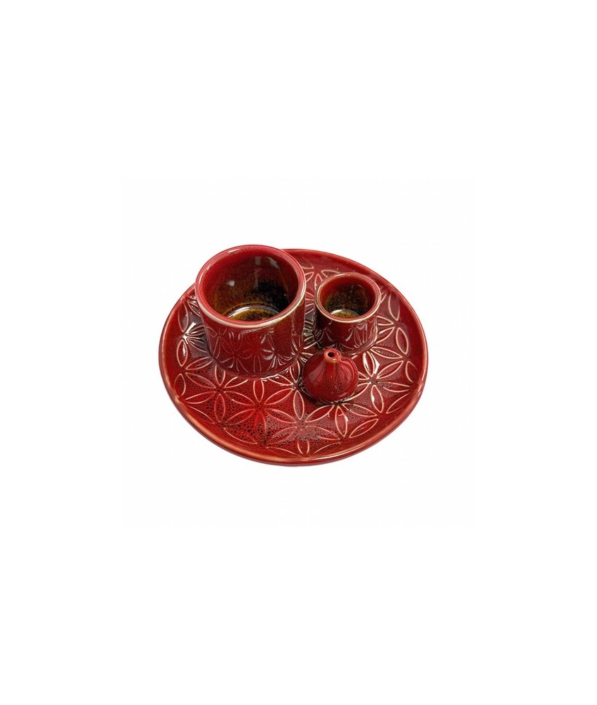 Usos: Palo santo, atado de salvia, conos de incienso, barritas de incienso y bombitas.


Diámetro: 13 cm


Altura: 4,8 cm