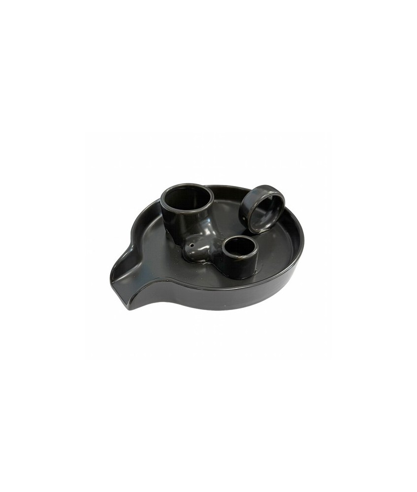 IN.PORTA INCIENSO PALO SALVIA NEGRO 18.5 CM.