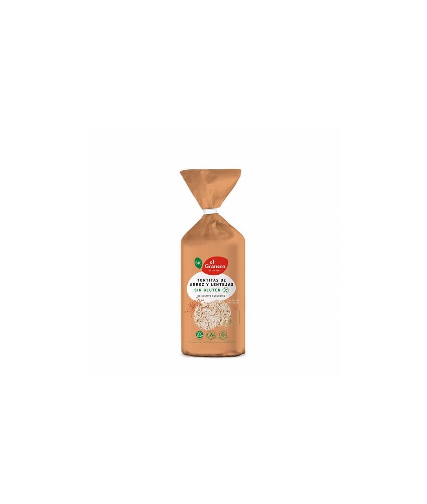 TORTITAS DE ARROZ Y LENTEJAS SIN GLUTEN BIO, 115 g
Ref. 016846

Ingredientes: arroz integral* 69,3%, lentejas rojas* 30%, sa