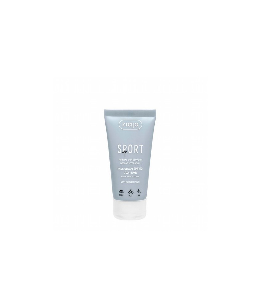 Crema facial ligera de hidratación instantánea con acabado dry-touch y con alta protección solar SPF 50 que protege de rayos UV