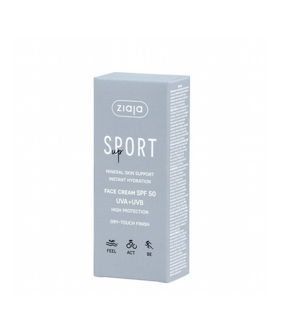 Crema facial ligera de hidratación instantánea con acabado dry-touch y con alta protección solar SPF 50 que protege de rayos UV