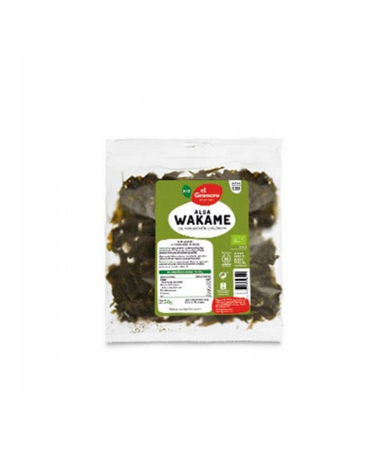 ALGA WAKAME BIO, 50 g
Ref. 012604

Ingredientes: alga wakame* (Undaria pinnatifida) deshidratada. (*)= De producción ecológi