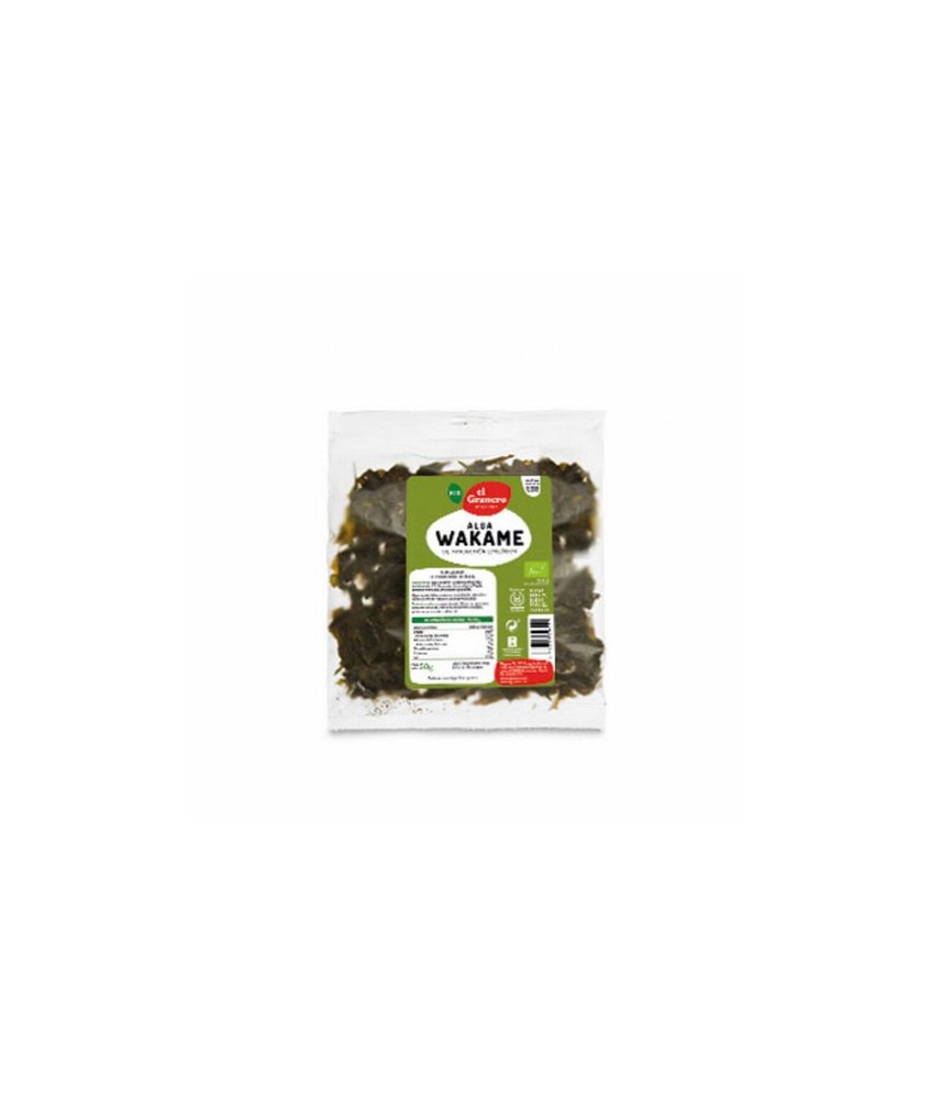 ALGA WAKAME BIO, 50 g
Ref. 012604

Ingredientes: alga wakame* (Undaria pinnatifida) deshidratada. (*)= De producción ecológi