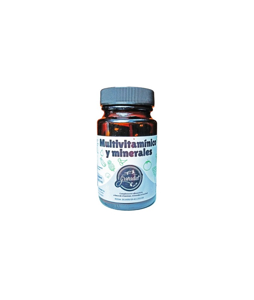 Cápsulas Multivitamínicas y Minerales. Complemento alimenticio diseñado para apoyar tu bienestar diario. Cada cápsula aporta vi