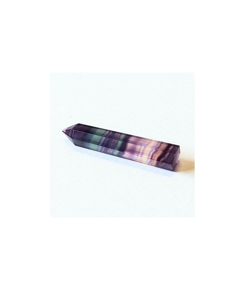Punta pulida de Fluorita bandeada. CALIDAD "EXTRA".

Medidas: 6-7 cm aprox.

Peso: 20-30 gramos aprox.