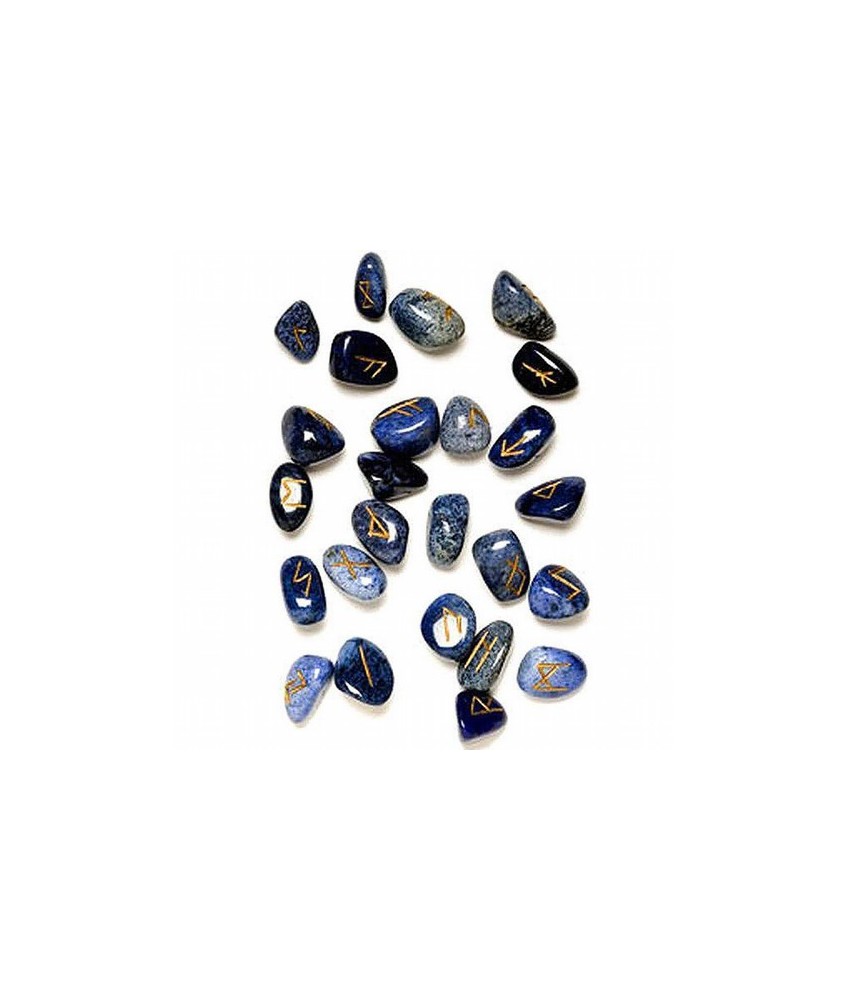 Runas Cuarzo Azul rodadas. 24 piezas.
Bolsa de terciopelo.
2 cm aprox.