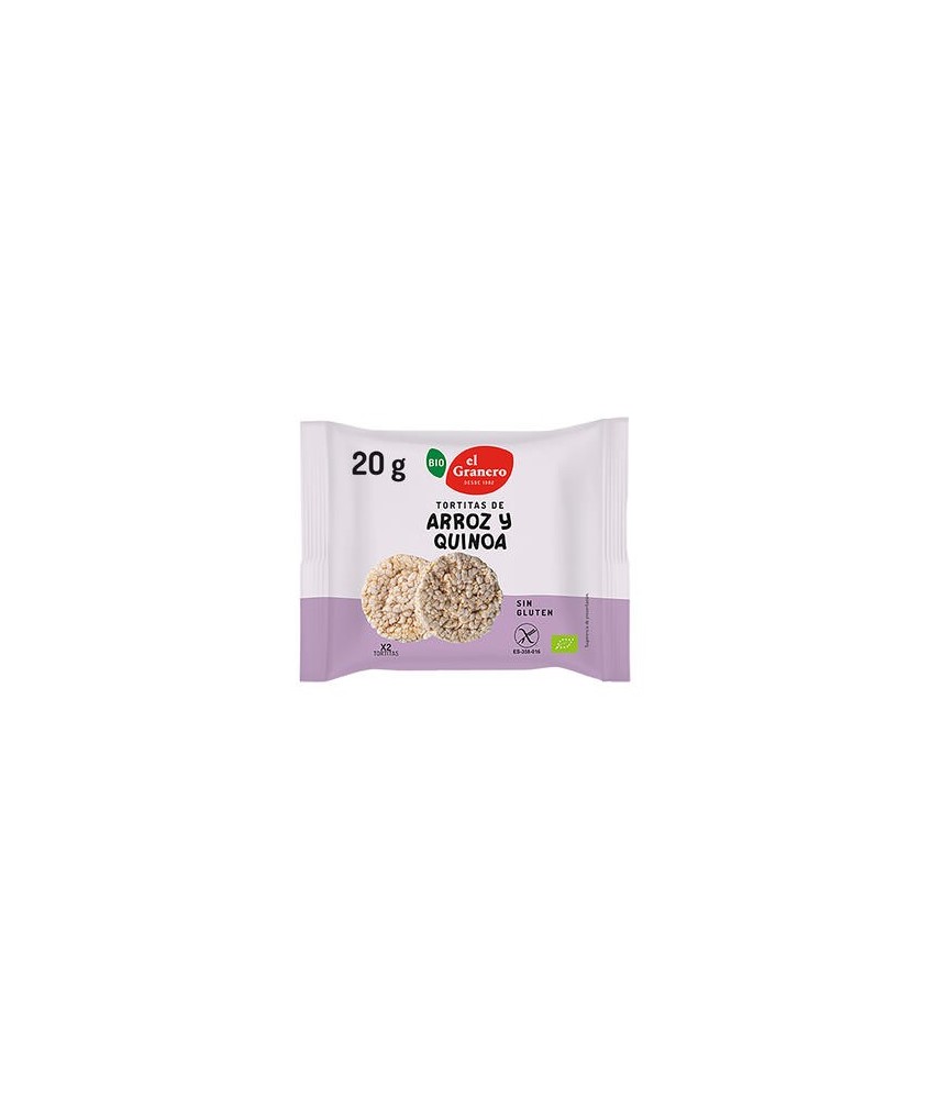 
TORTITAS DE ARROZ Y QUINOA BIO, 20 g
Ref. 019207

Ingredientes: arroz integral* 94,7%, quinoa* 4%, sal marina*, tamari* (s