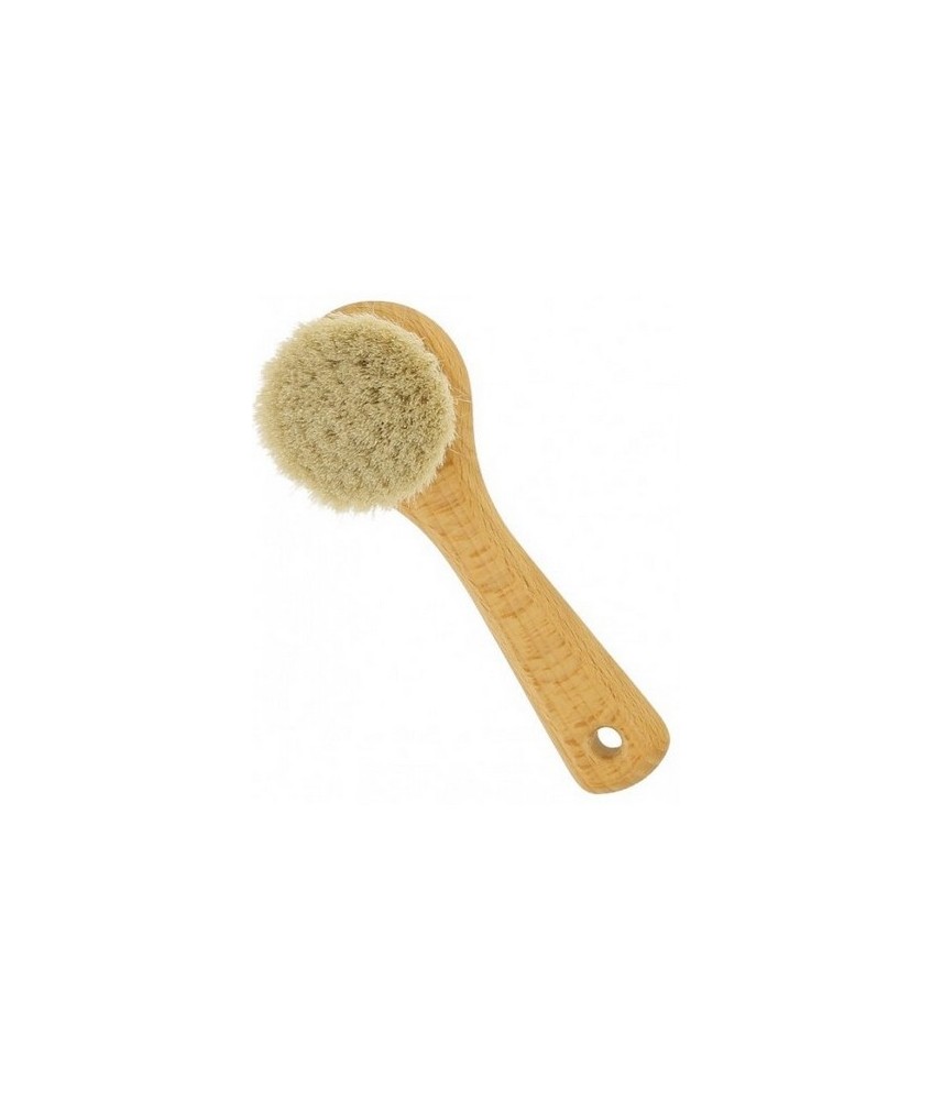 El cepillo facial tiene cerdas naturales ultra suaves y finas para una limpieza suave y efectiva.

Exfolia y limpia delicadam