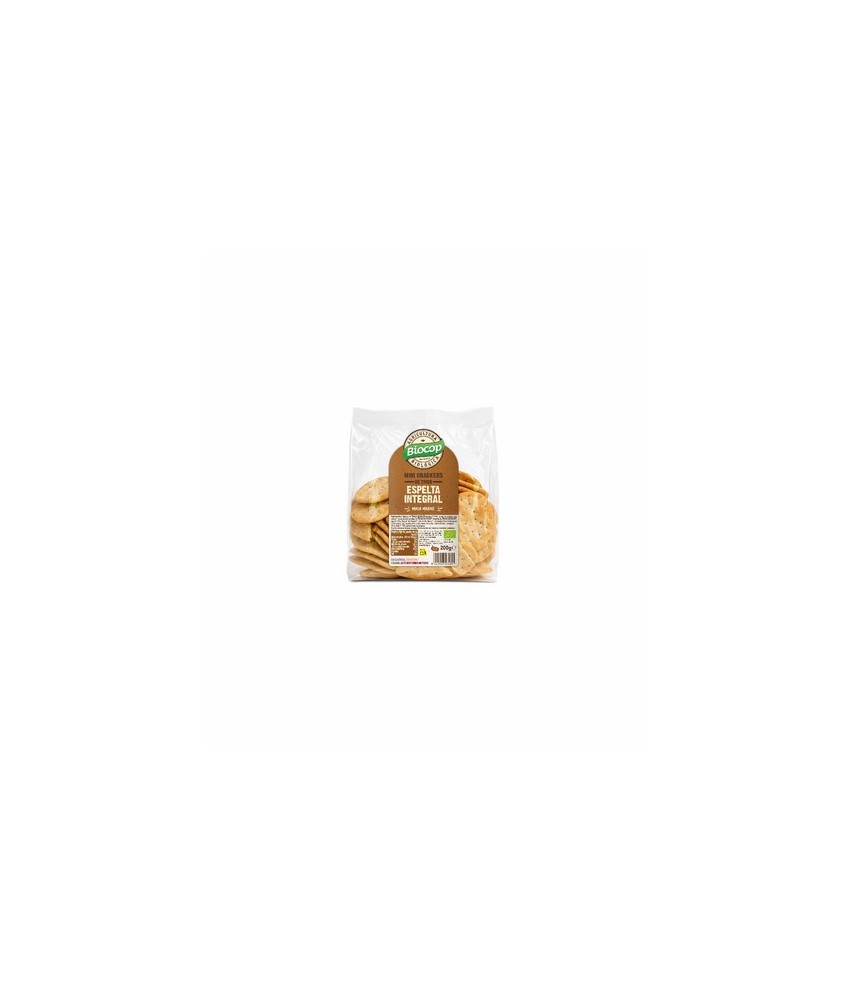 Ingredientes: Harina de TRIGO ESPELTA integral* 74%, aceite de girasol alto oleico*, masa madre natural de TRIGO ESPELTA* (hari