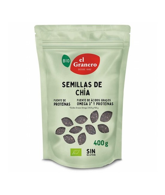 SEMILLAS DE CHIA BIO, 400 g
Ref. 011939

Ingredientes: semillas de chía* (salvia hispanica). Puede contener trazas de sésamo