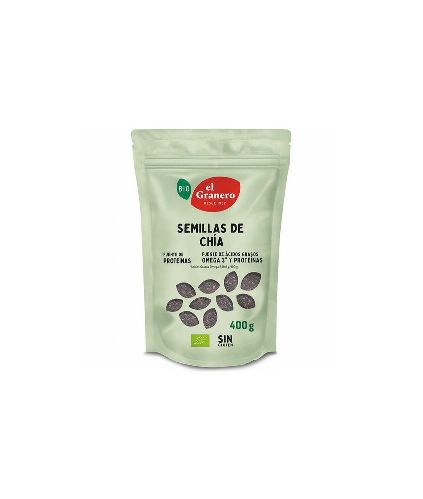 SEMILLAS DE CHIA BIO, 400 g
Ref. 011939

Ingredientes: semillas de chía* (salvia hispanica). Puede contener trazas de sésamo