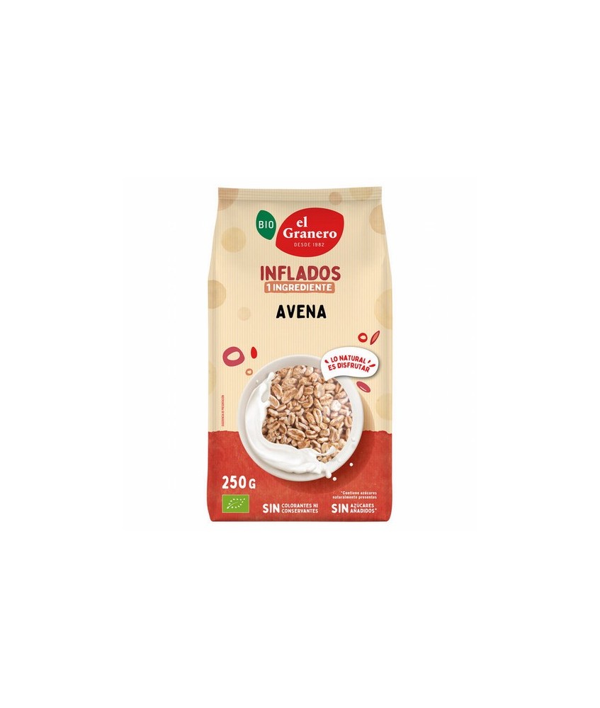 AVENA INFLADA BIO, 250 g
Ref. 013936

Ingredientes: avena hinchada*. Contiene gluten. Puede contener trazas de sésamo, soja 