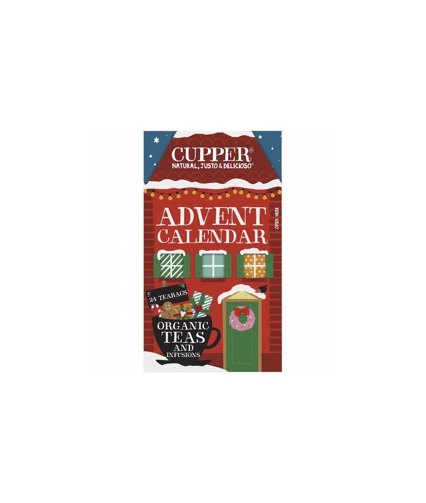 CALENDARIO DE ADVIENTO BIO (24 SOBRES)
Ref. 604063

Ingredientes: hierba de limón* (38%), raiz de jengibre* (25%), hierba lu