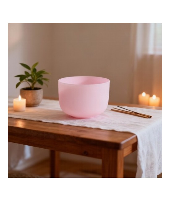 Cuenco de cuarzo natural tratado (en color rosa).

Los Cuencos de Cuarzo de Kunugi están fabricados en cuarzo natural. El pro