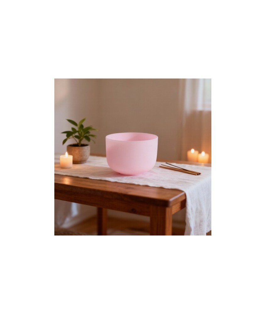 Cuenco de cuarzo natural tratado (en color rosa).

Los Cuencos de Cuarzo de Kunugi están fabricados en cuarzo natural. El pro