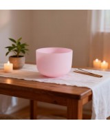 Cuenco de cuarzo natural tratado (en color rosa).

Los Cuencos de Cuarzo de Kunugi están fabricados en cuarzo natural. El pro