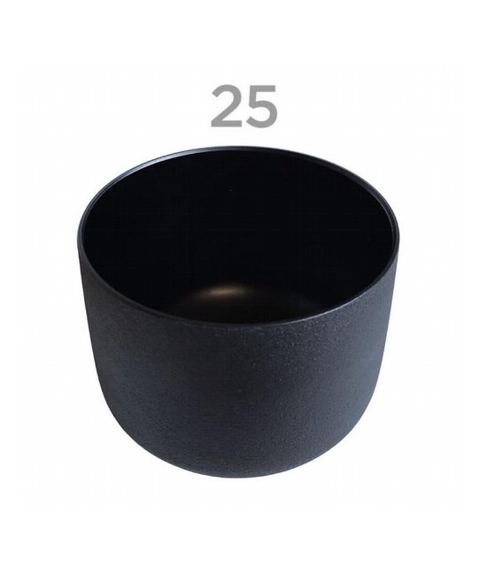 KU.CUENCO NEGRO CUARZO 25 CM.