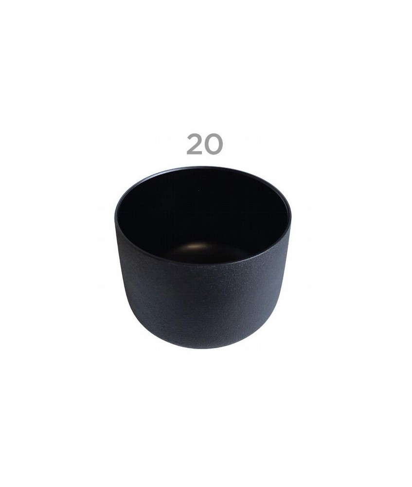KU.CUENCO NEGRO CUARZO 20 CM.