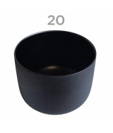 KU.CUENCO NEGRO CUARZO 20 CM.
