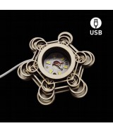 Base de Madera 6 Led Blanca USB con el símbolo del Metatron.

Incluye cable USB

No incluye adaptador de corriente

Ilumi