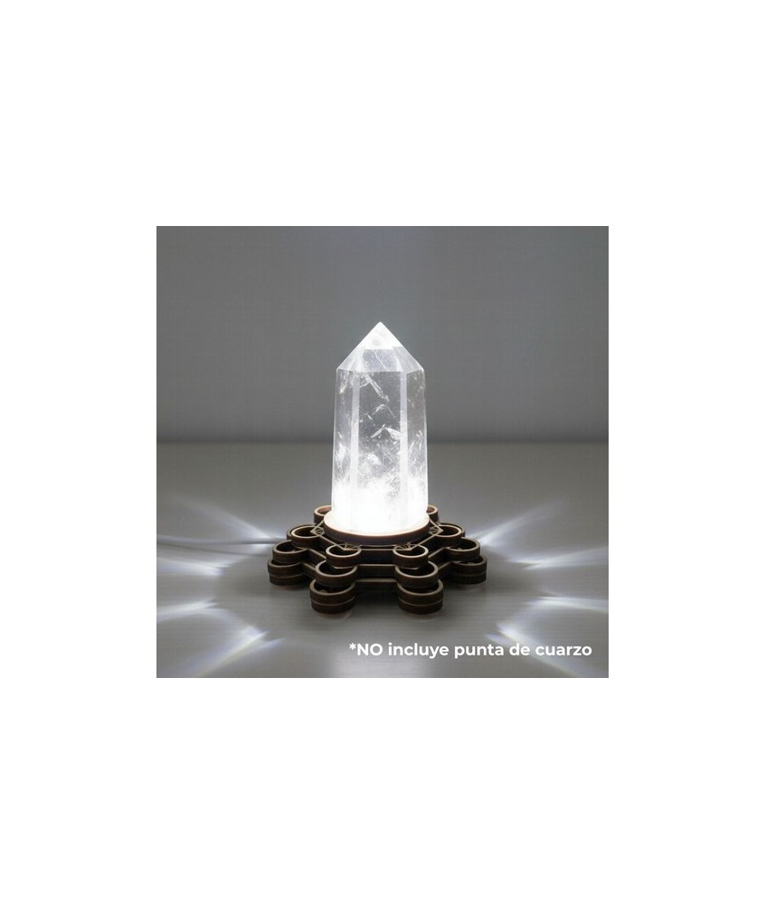Base de Madera 6 Led Blanca USB con el símbolo del Metatron.

Incluye cable USB

No incluye adaptador de corriente

Ilumi