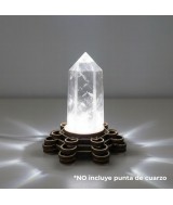 Base de Madera 6 Led Blanca USB con el símbolo del Metatron.

Incluye cable USB

No incluye adaptador de corriente

Ilumi