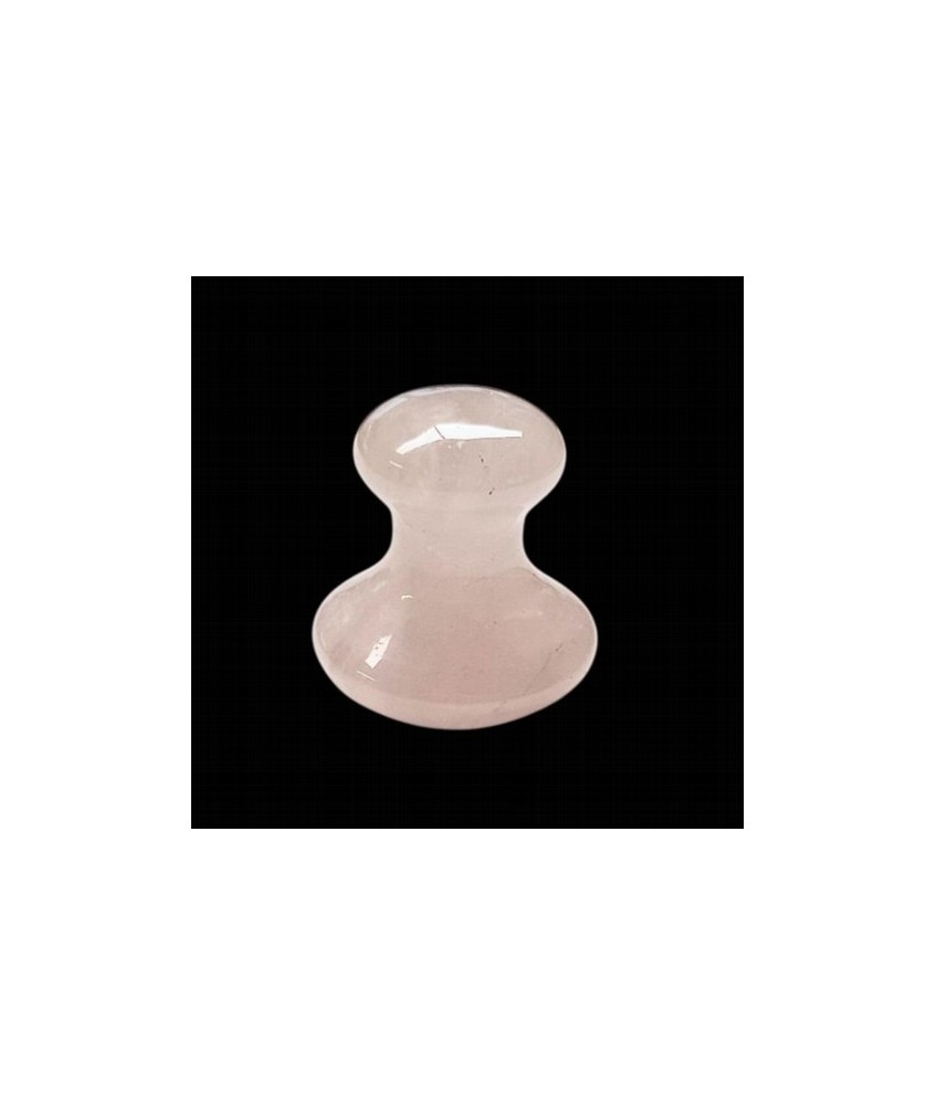Masajeador de Cuarzo Rosa natural en forma de seta/hongo.

Esta herramienta, tallada con una forma ergonómica de hongo, irrad