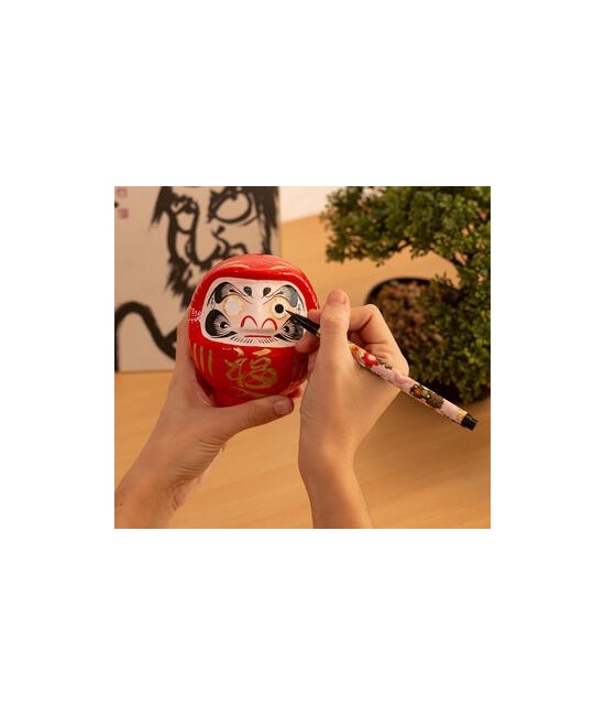 TZ.DARUMA TRADICIONAL SUERTE ROJO 12 CM.