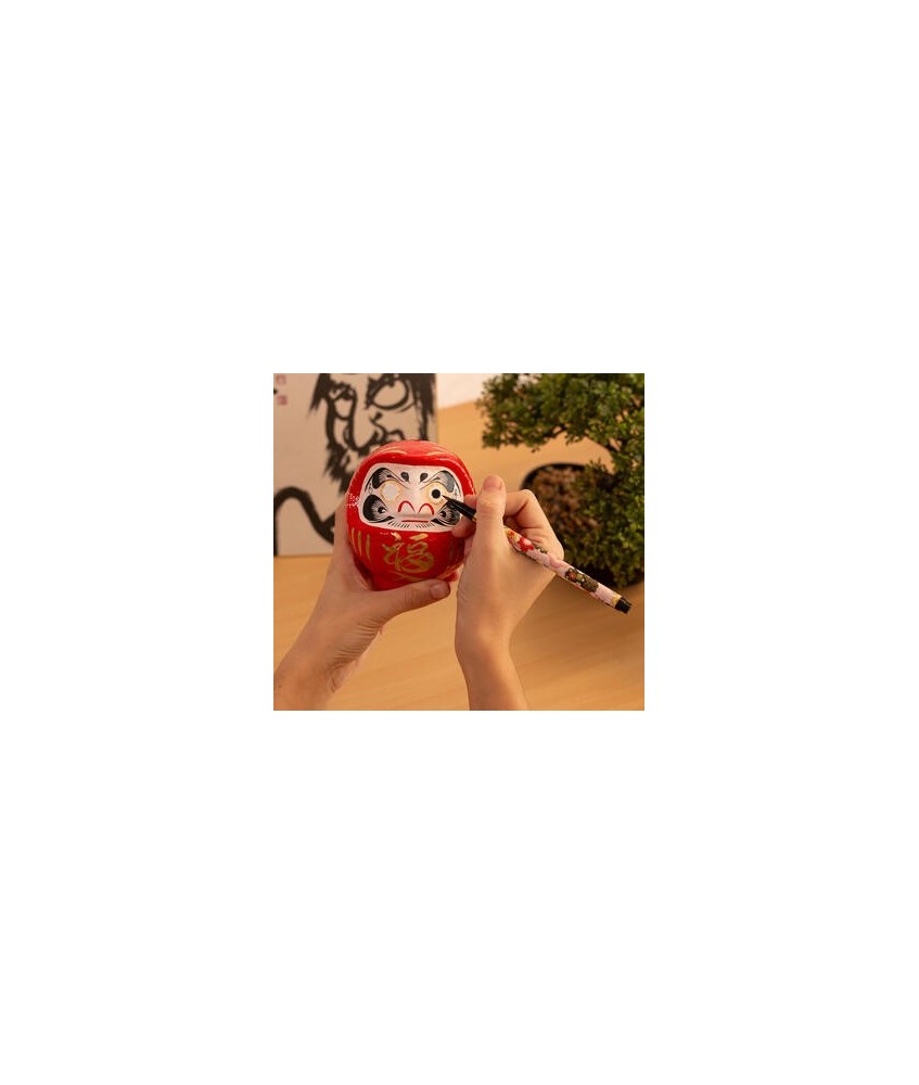 TZ.DARUMA TRADICIONAL SUERTE ROJO 12 CM.
