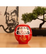 TZ.DARUMA TRADICIONAL SUERTE ROJO 12 CM.
