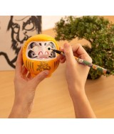 TZ.DARUMA TRADICIONAL PROSPERIDAD AMARILLO 12 CM.