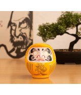 TZ.DARUMA TRADICIONAL PROSPERIDAD AMARILLO 12 CM.