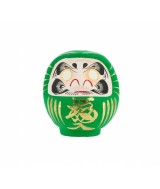 Daruma, Daruma: hago un propósito y te pinto un ojo. Cuando lo haya cumplido, te pintaré el otro.
Siguiendo la tradición, la