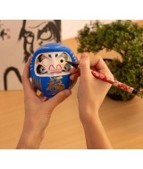TZ.DARUMA TRADICIONAL ESTUDIOS AZUL 12 CM.