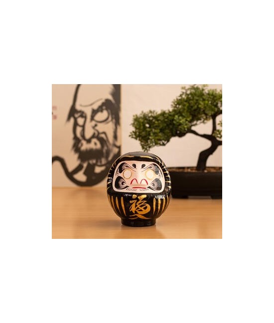 TZ.DARUMA TRADICIONAL PROTECCION NEGRO12 CM.