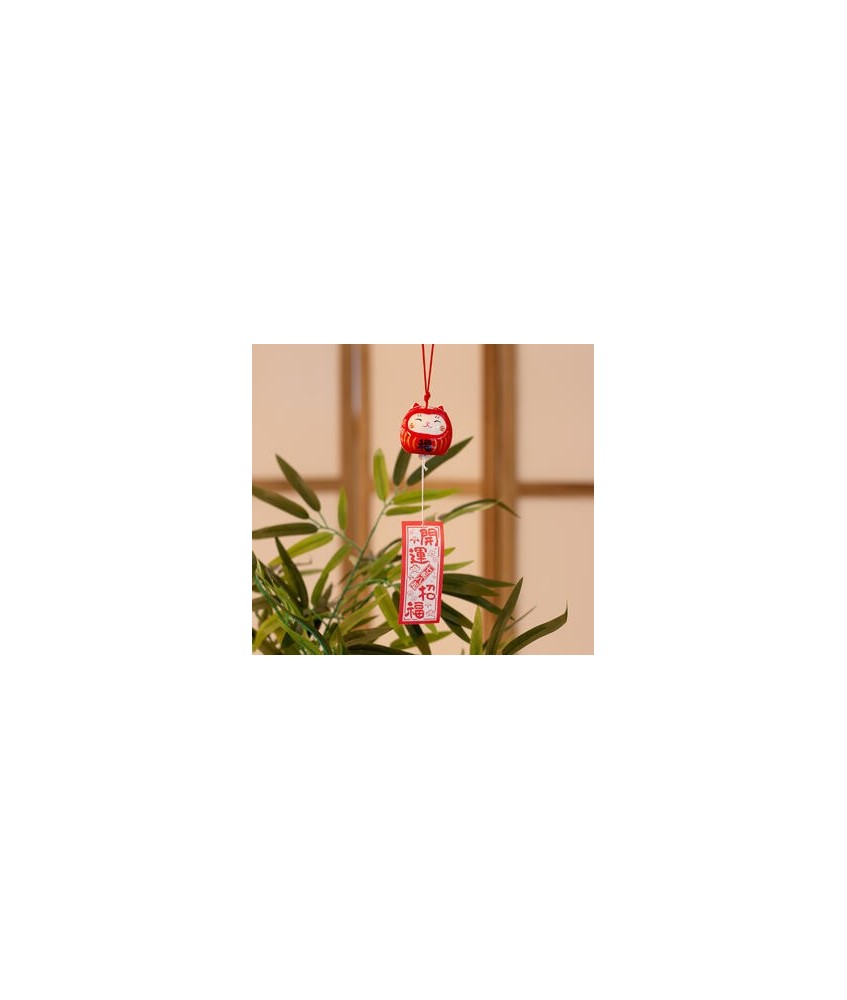 TZ.CAMPANA FURIN CERAMICA NEKO DARUMA