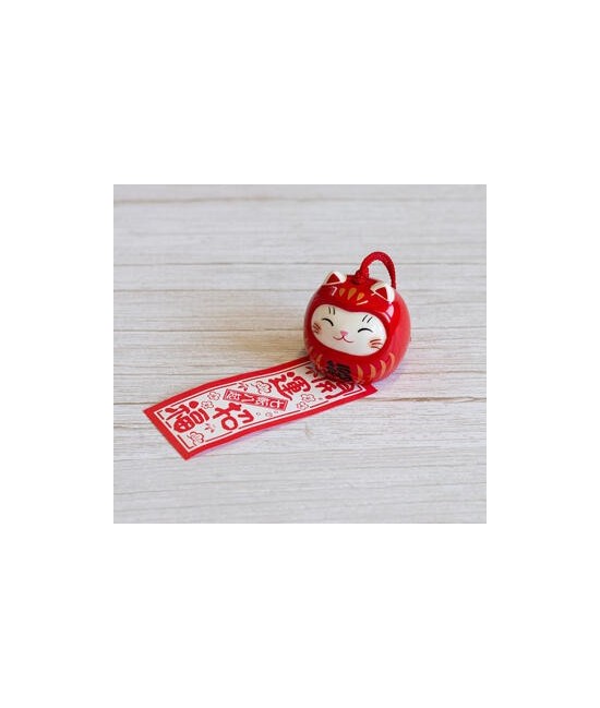TZ.CAMPANA FURIN CERAMICA NEKO DARUMA