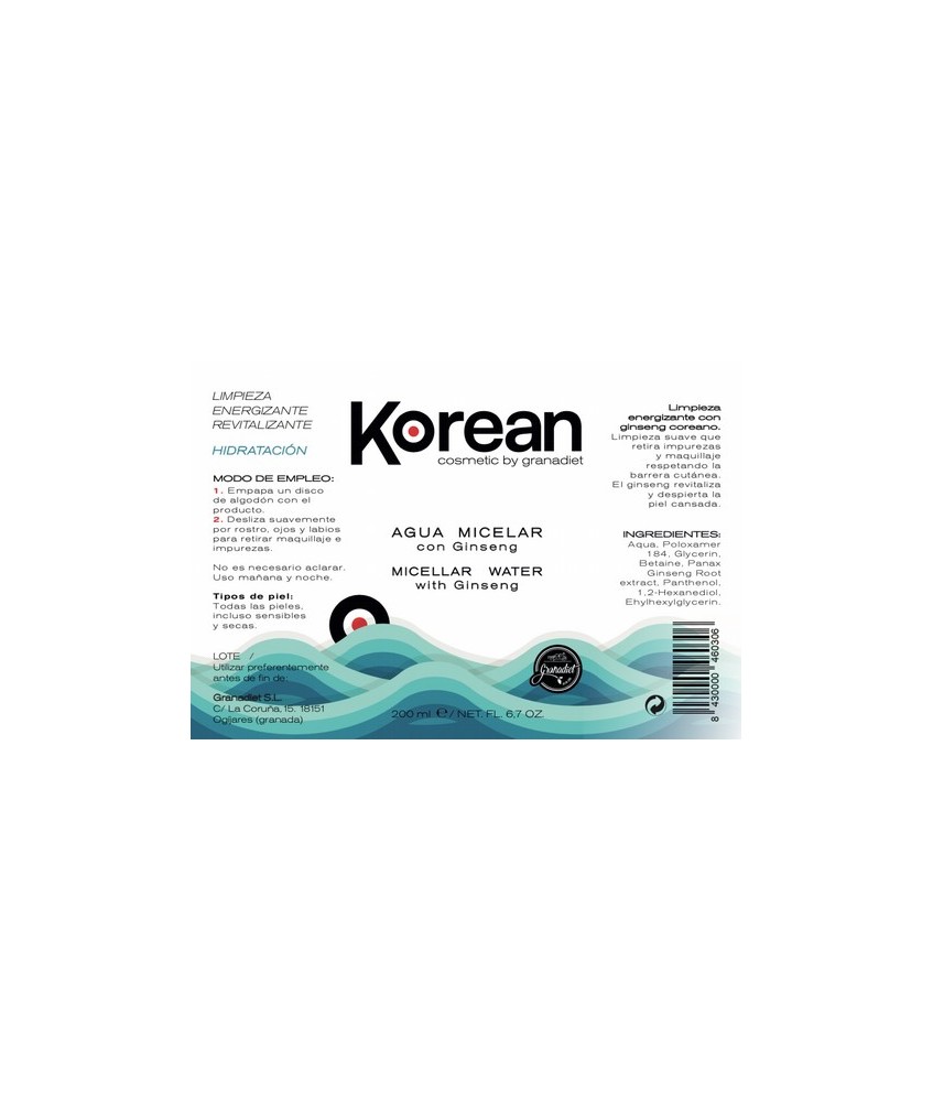 GR.KOREAN AGUA MICELAR GINSENG 200 ML.