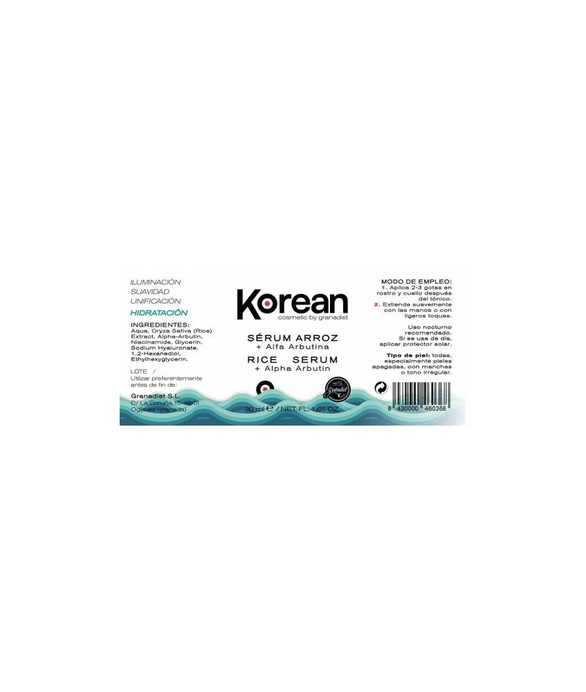 GR.KOREAN SERUM ARROZ 30 ML.