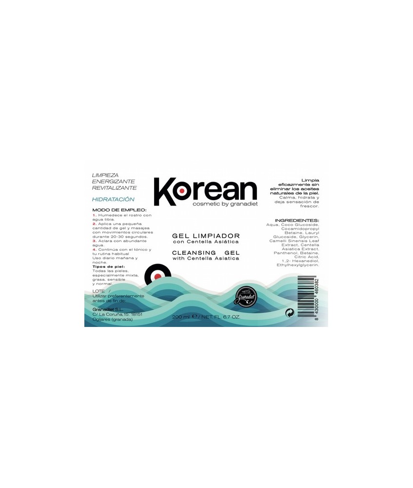 GR.KOREAN GEL LIMPIADOR 200 ML.
