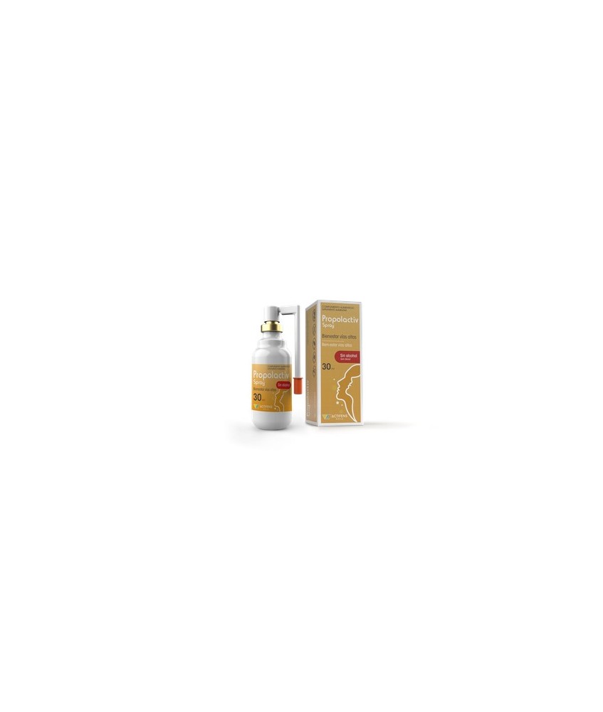 Propolactiv spray
Spray dosificador de 30 ml


Spray bucal a base de propóleo, erísimo, equinácea, agrimonia, vitaminas A y