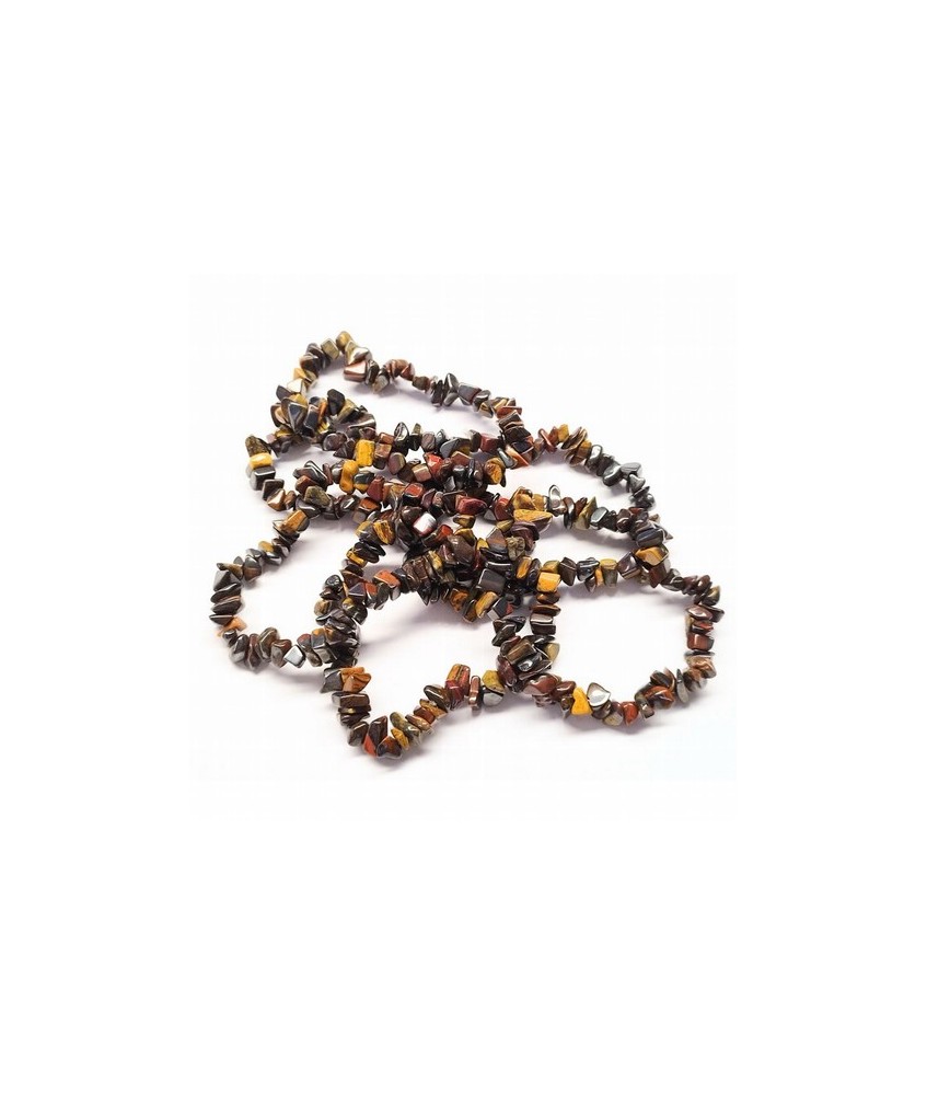 Pulsera Chip Ojo de Tigre Férrico.

Presentada en cartón con nombre del mineral y su propiedad.