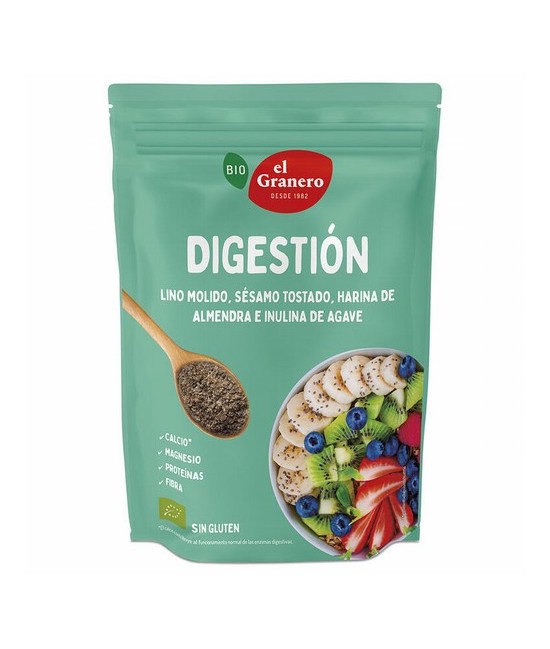 
SEMILLAS FUNCIONALES DIGESTION BIO, 200 g
Ref. 019216

Ingredientes: semillas de lino molido* 60%, sésamo tostado* 25%, ha