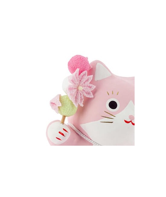 TZ.MANEKI NEKO DOBLE SUERTE ROSA 10 CM.
