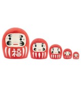 Este Daruma contiene otros cuatro en su interior. Cada uno representa un paso, un deseo, un logro.

Ideal para quienes creen 