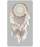 IN.ATRAPASUEÑOS BLANCO MACRAME 40 CM.