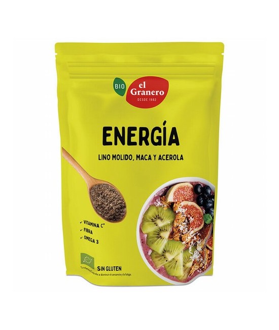 
SEMILLAS FUNCIONALES ENERGIA BIO, 200 g
Ref. 019215

Ingredientes: semillas de lino molido* 84%, maca* 10%, acerola en pol