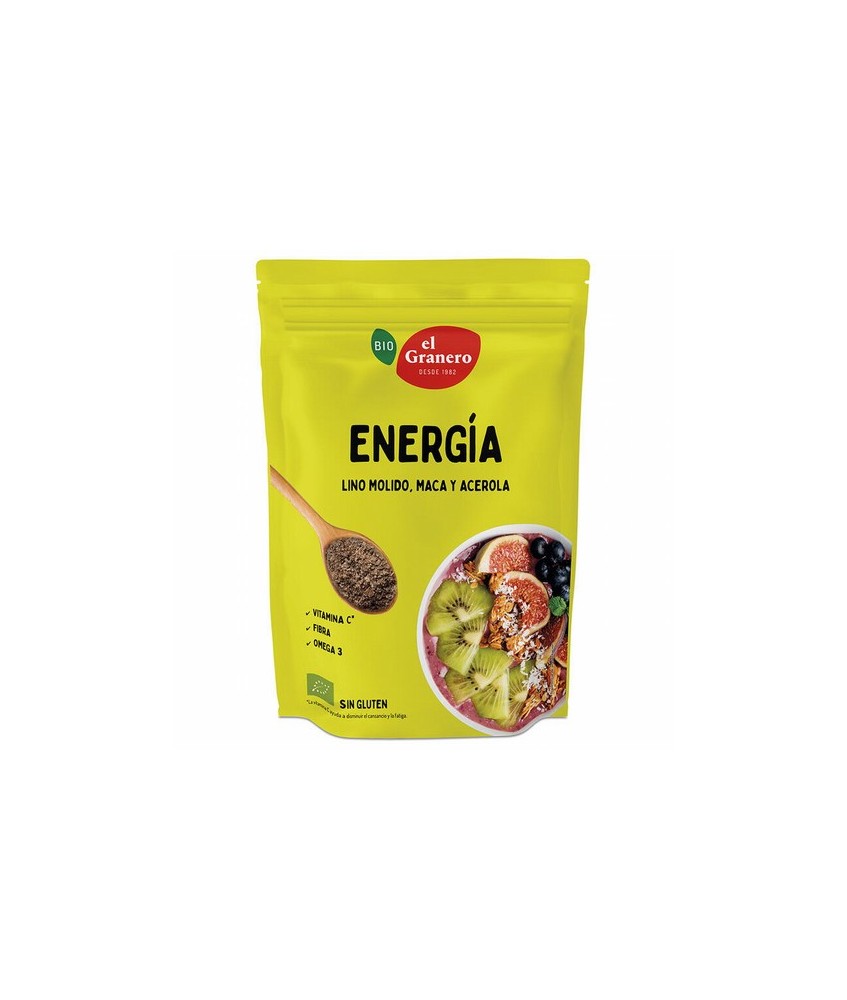 
SEMILLAS FUNCIONALES ENERGIA BIO, 200 g
Ref. 019215

Ingredientes: semillas de lino molido* 84%, maca* 10%, acerola en pol
