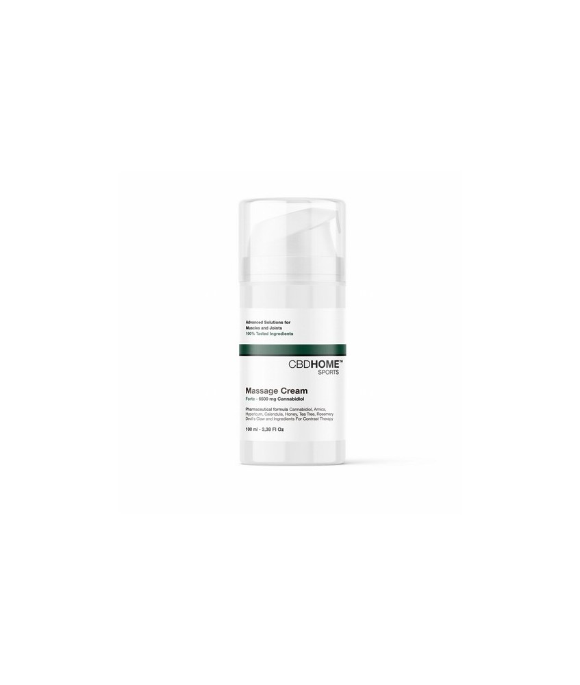 Esta Crema de Masaje Forte, en formato de 100 ml, con 6500 mg de CBD y CBG está formulada para ofrecer un alivio profundo y dur