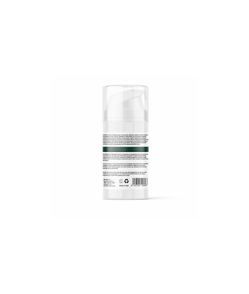 CB.CREMA SPORT MASAJE FORTE CBD+ CBG 100 ML.